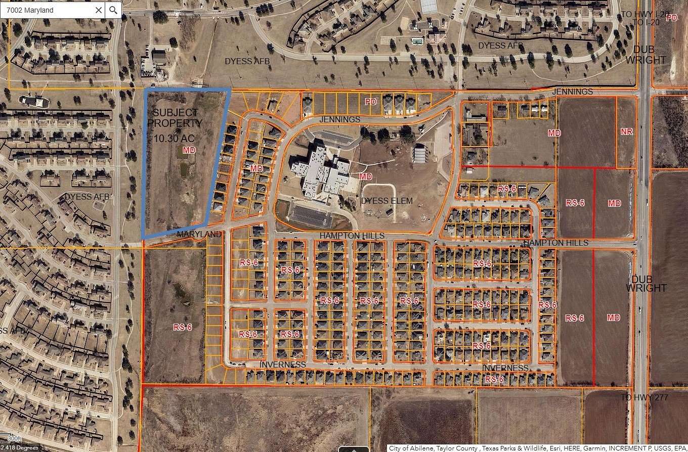 10.5 Acres of Land for Sale in Abilene, Texas