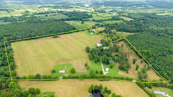 53.5 Acres of Agricultural Land with Home for Sale in McEwen, Tennessee