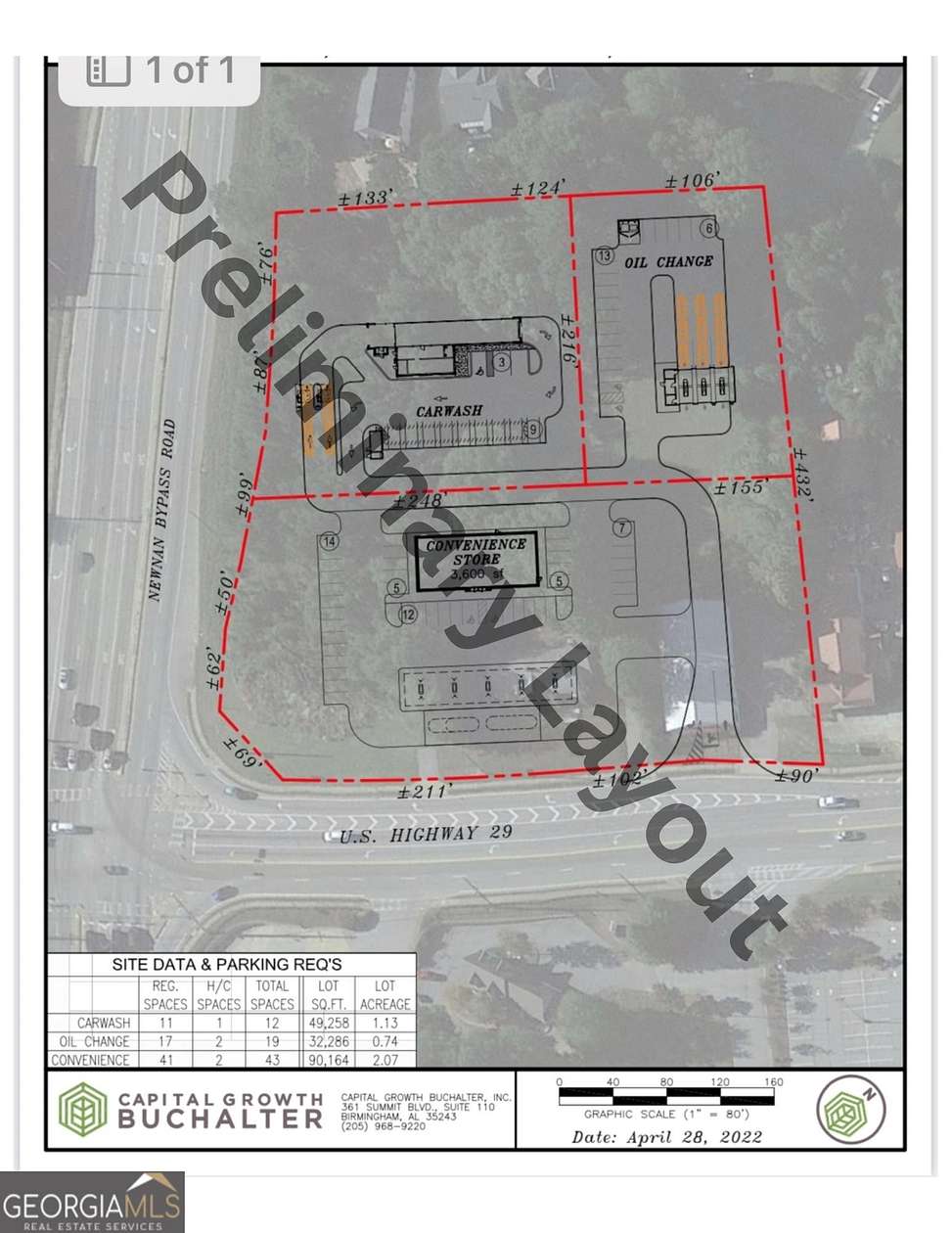 4 Acres of Commercial Land for Sale in Newnan, Georgia