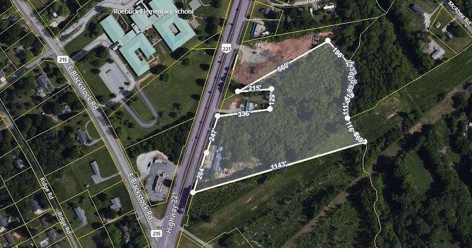 12.3 Acres of Mixed-Use Land for Sale in Roebuck, South Carolina
