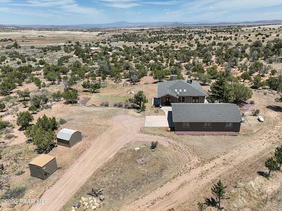 7.3 Acres of Residential Land with Home for Sale in Chino Valley, Arizona