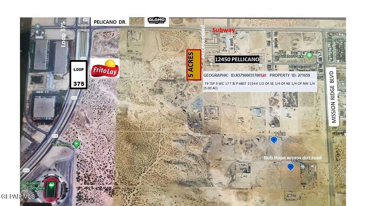 5 Acres of Residential Land for Sale in El Paso, Texas - LandSearch