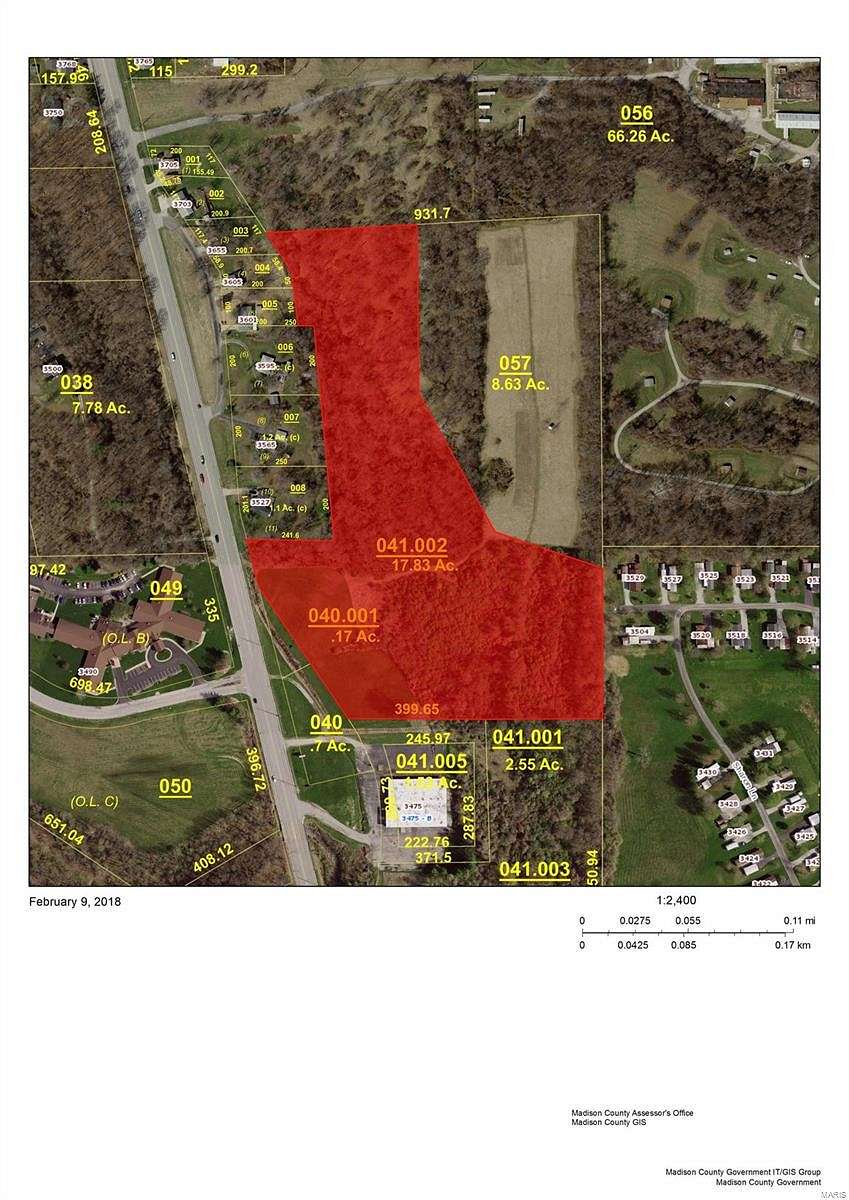 18 Acres of Commercial Land for Sale in Alton, Illinois