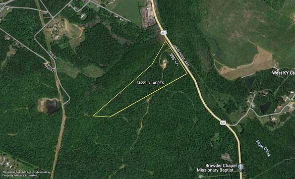 31.2 Acres of Recreational Land for Sale in Drakesboro, Kentucky