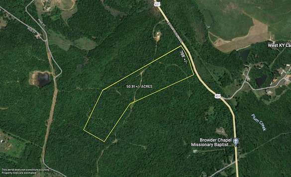 50.9 Acres of Recreational Land for Sale in Drakesboro, Kentucky
