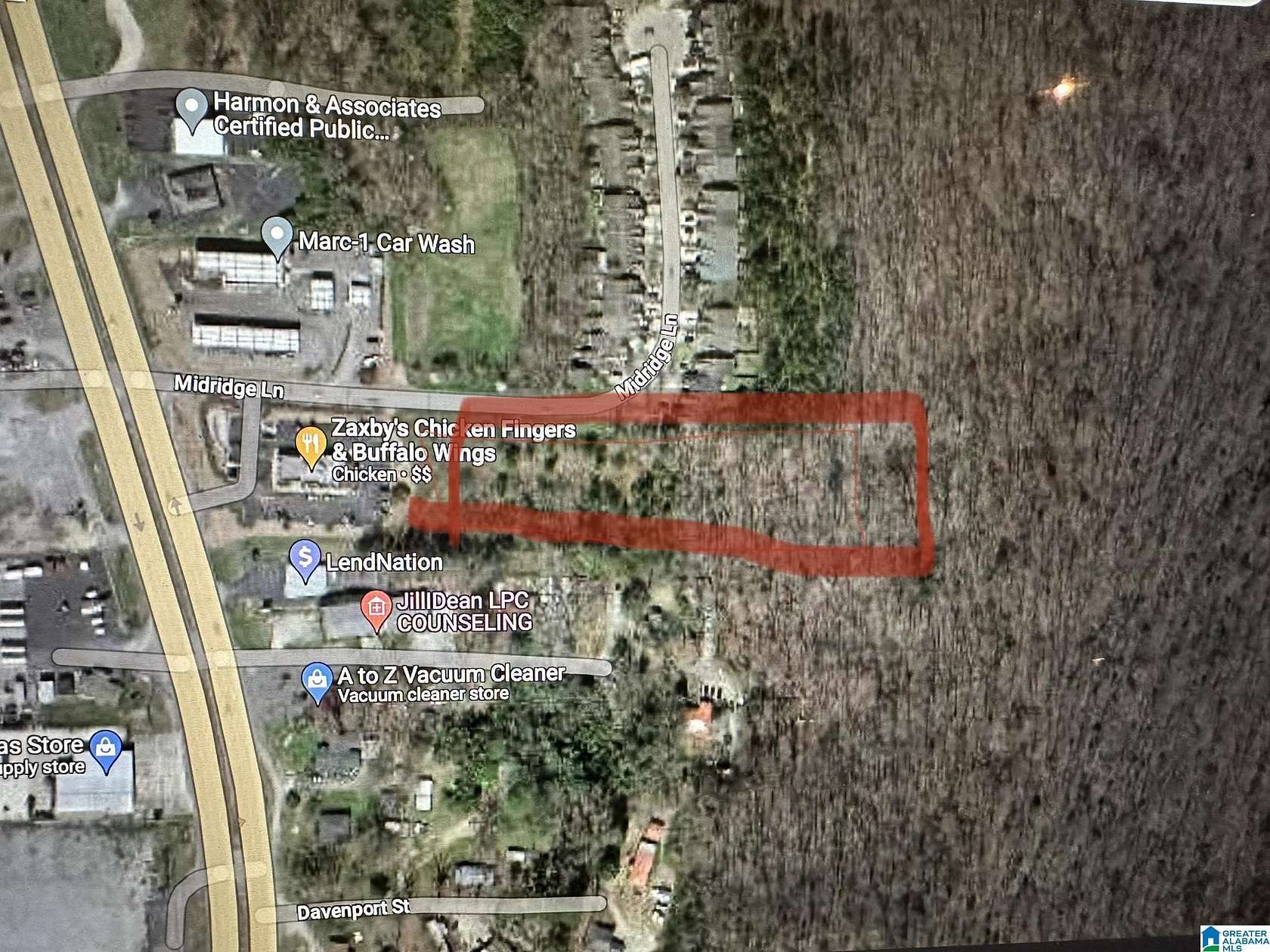 5.8 Acres of Commercial Land for Sale in Pelham, Alabama