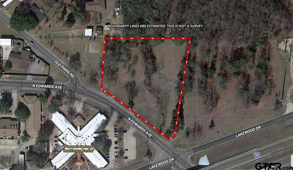 3.4 Acres of Commercial Land for Sale in Mount Pleasant, Texas