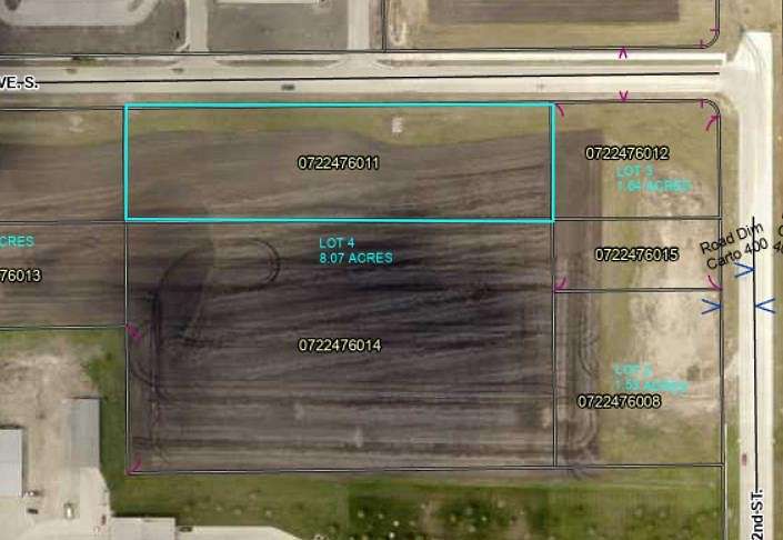 8.1 Acres of Commercial Land for Sale in Fort Dodge, Iowa