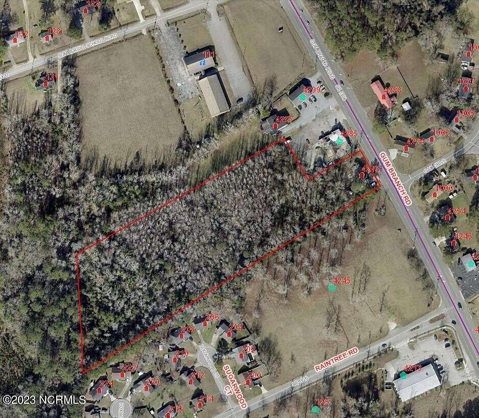 7.2 Acres of Commercial Land for Sale in Jacksonville, North Carolina