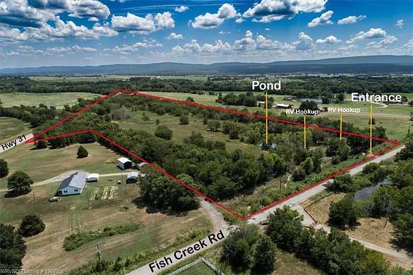 19 Acres of Recreational Land for Sale in Kinta, Oklahoma