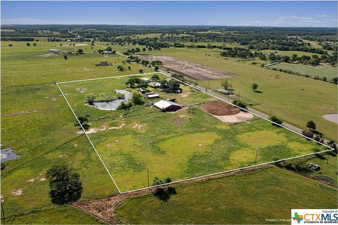 10 Acres of Land with Home for Sale in Thorndale, Texas