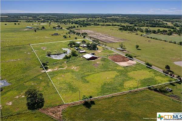 10 Acres of Land with Home for Sale in Thorndale, Texas