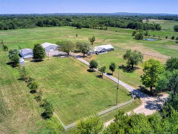 20 Acres of Agricultural Land with Home for Sale in Oktaha, Oklahoma