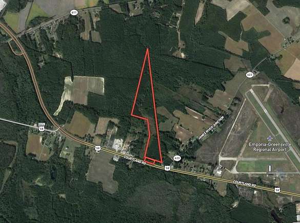 54.5 Acres of Recreational Land for Sale in Emporia, Virginia