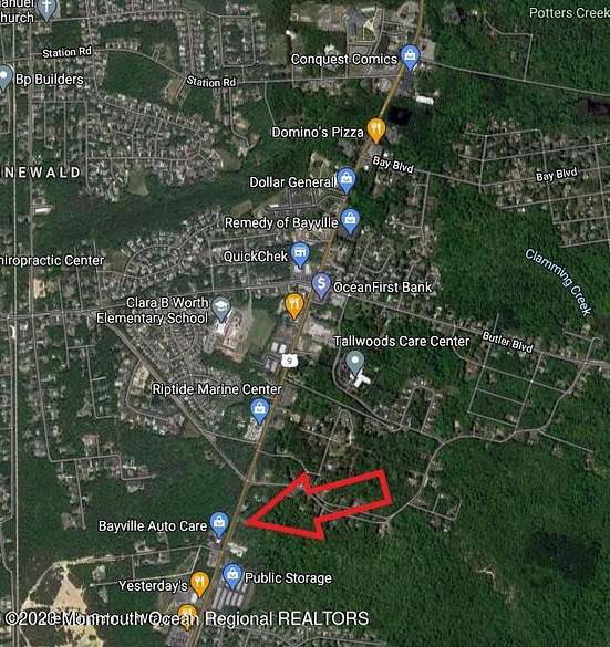 1.3 Acres of Commercial Land for Lease in Bayville, New Jersey