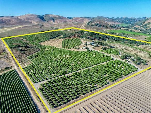 103 Acres of Agricultural Land with Home for Sale in Arroyo Grande, California