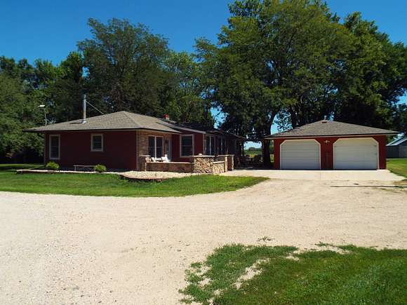 6.7 Acres of Residential Land with Home for Sale in Sibley, Iowa