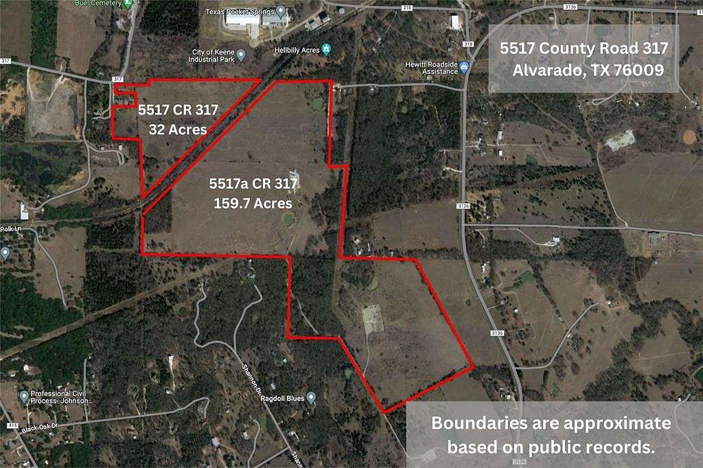 32 Acres of Land for Sale in Alvarado, Texas