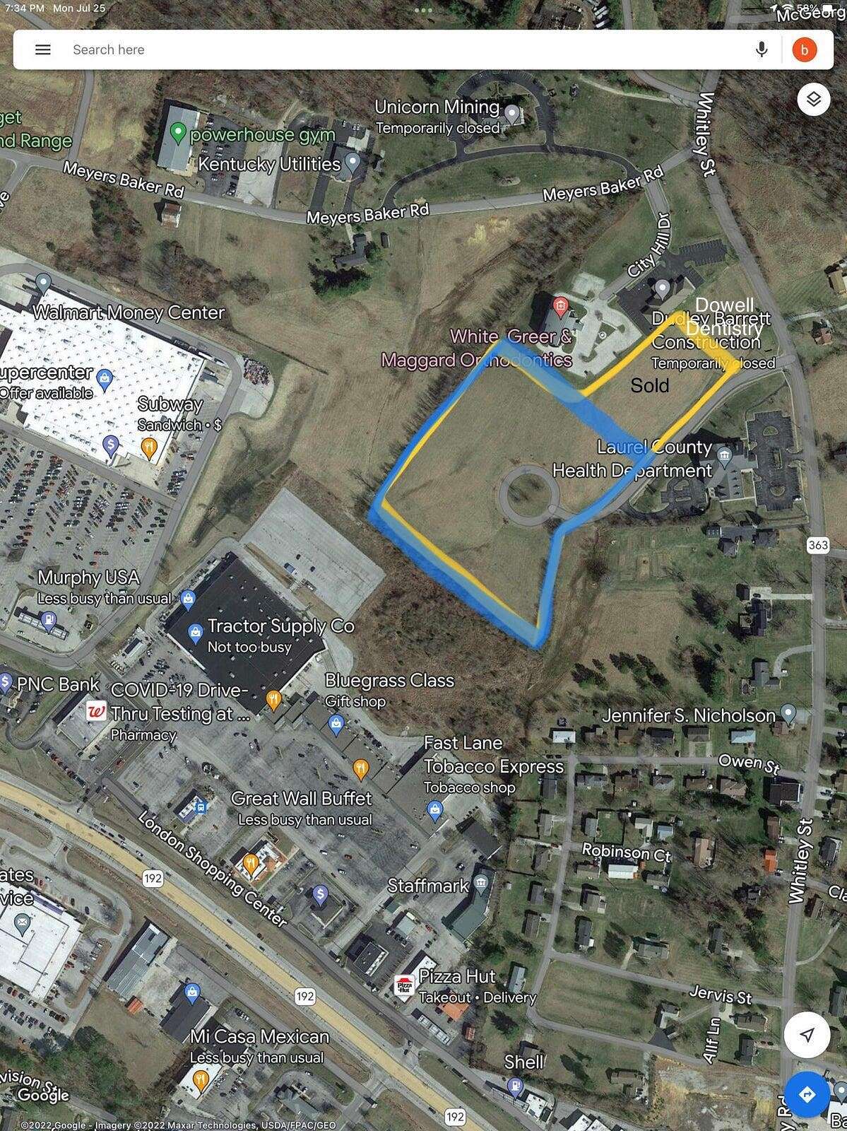 6.6 Acres of Commercial Land for Sale in London, Kentucky
