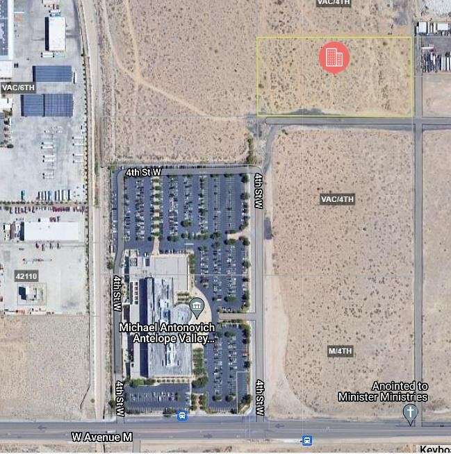 4.9 Acres of Commercial Land for Sale in Lancaster, California