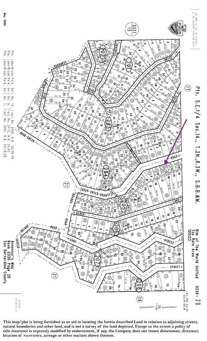 0.017 Acres of Residential Land for Sale in Cedar Glen, California