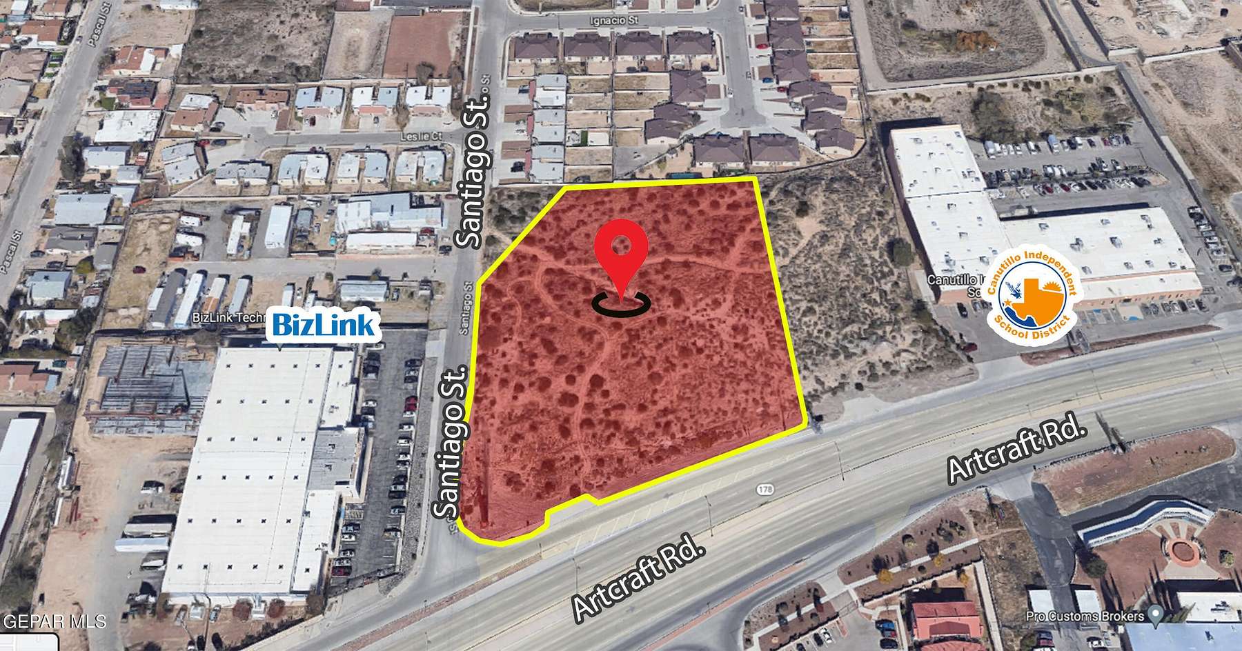 2.8 Acres of Commercial Land for Sale in El Paso, Texas