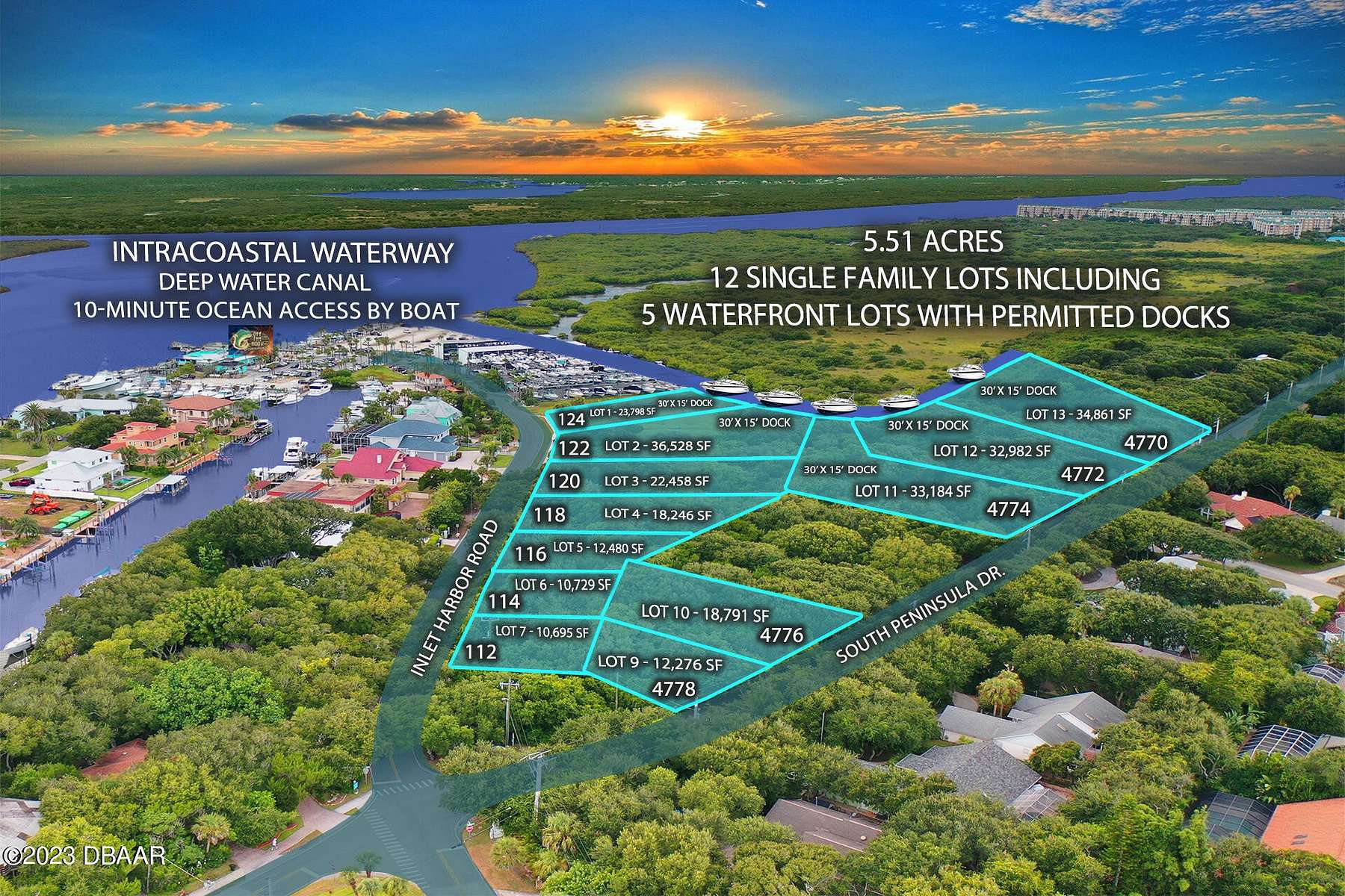 5.5 Acres of Residential Land for Sale in Ponce Inlet, Florida