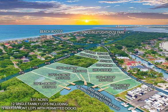 5.5 Acres of Residential Land for Sale in Ponce Inlet, Florida