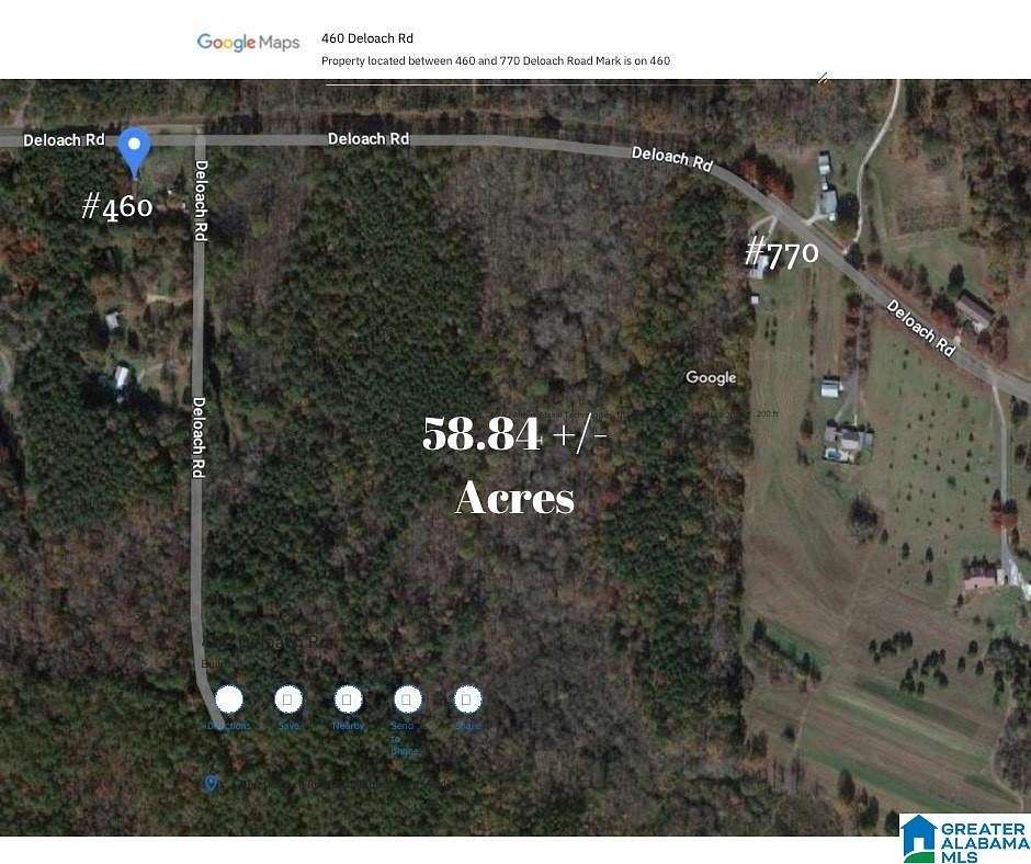 58.8 Acres of Land for Sale in Childersburg, Alabama