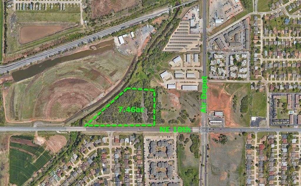 7.5 Acres of Commercial Land for Sale in Midwest City, Oklahoma