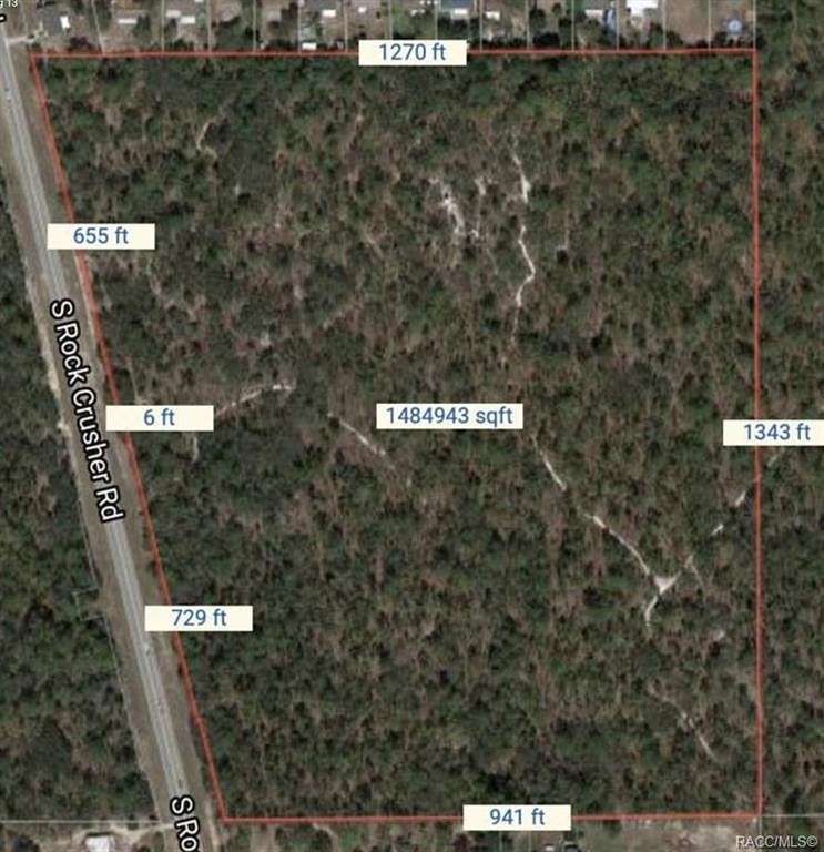 34.1 Acres of Land for Sale in Homosassa, Florida