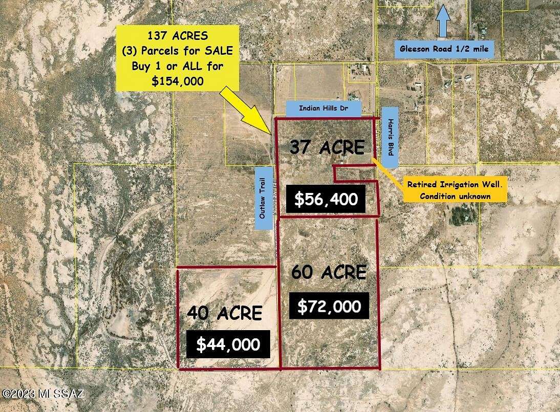 137 Acres of Agricultural Land for Sale in Elfrida, Arizona
