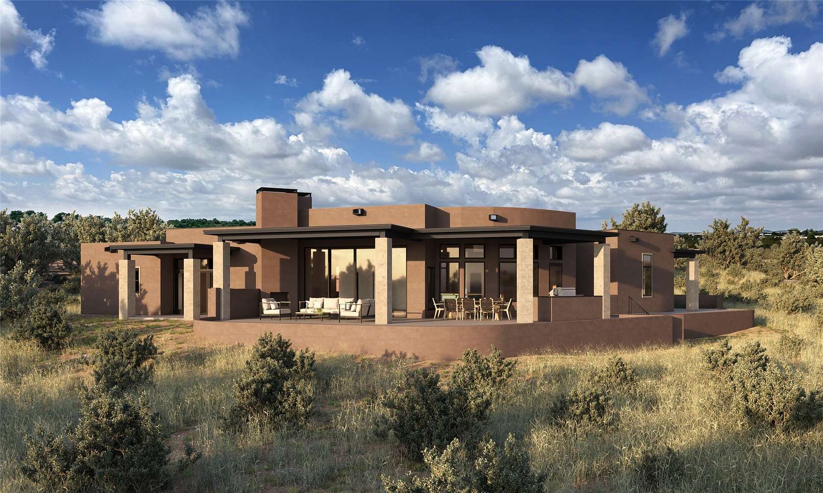 2.5 Acres of Residential Land with Home for Sale in Santa Fe, New Mexico