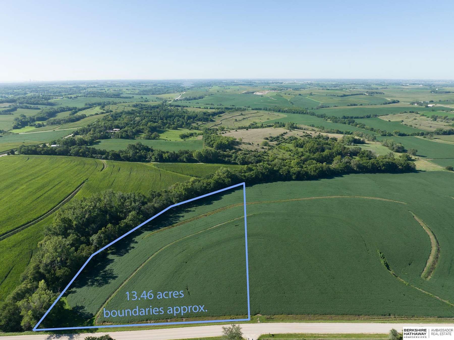 13.5 Acres of Agricultural Land for Sale in Fort Calhoun, Nebraska