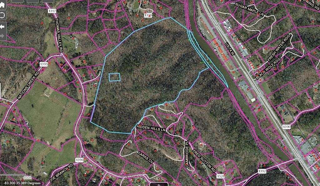 84 Acres of Land for Sale in Whittier, North Carolina