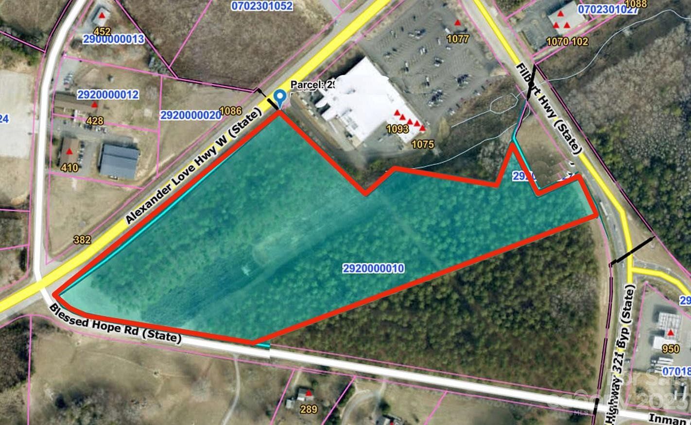 18.4 Acres of Commercial Land for Sale in York, South Carolina
