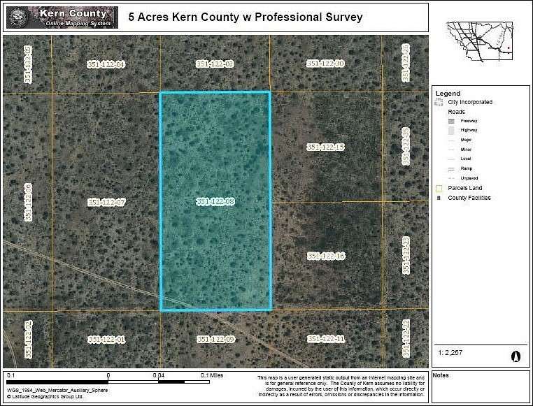 5 Acres of Recreational Land for Sale in North Edwards, California