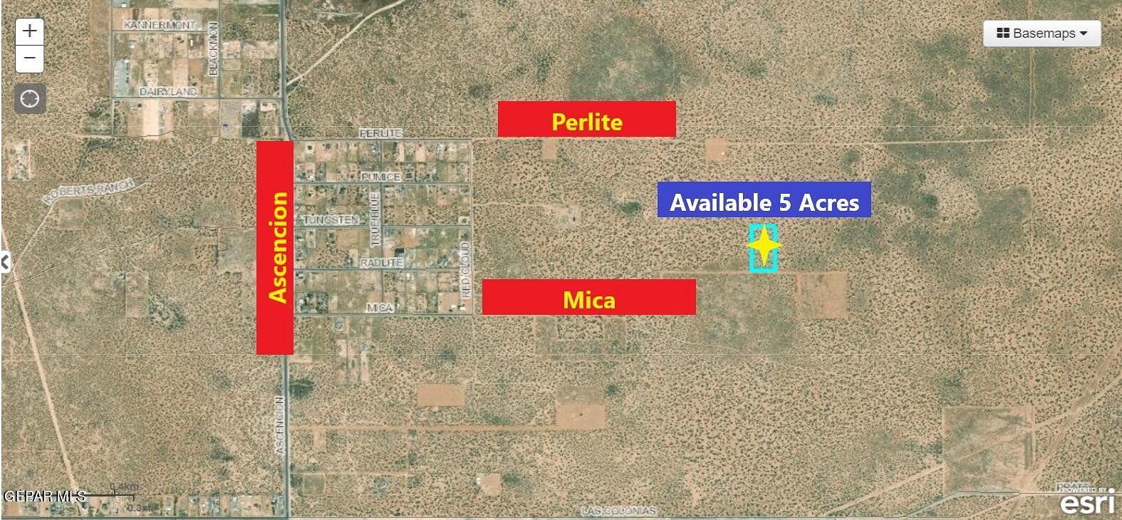 5 Acres of Residential Land for Sale in El Paso, Texas