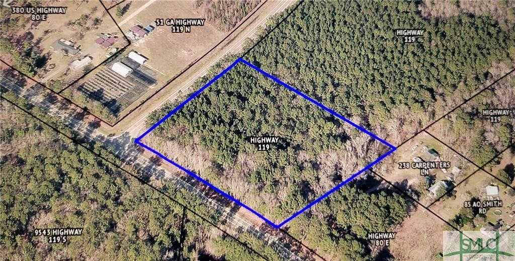 5 Acres of Commercial Land for Sale in Ellabell, Georgia