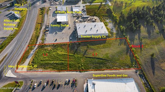 1.9 Acres of Commercial Land for Sale in Oldtown, Idaho