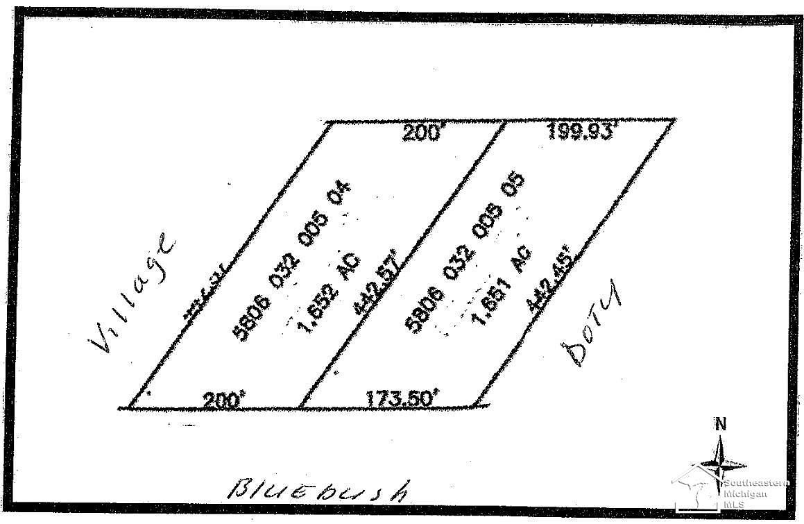 3.3 Acres of Land for Sale in Maybee, Michigan