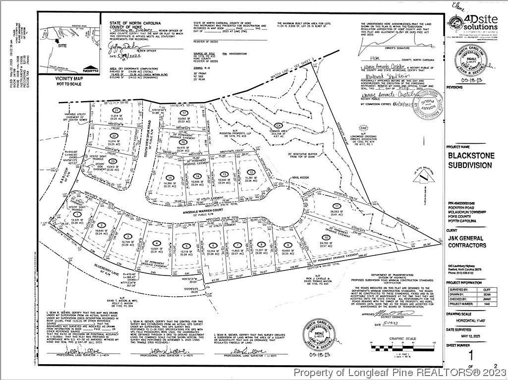 0.28 Acres of Residential Land for Sale in Raeford, North Carolina