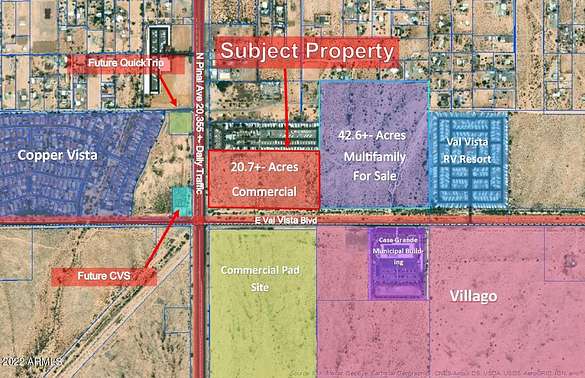 20.7 Acres of Commercial Land for Sale in Casa Grande, Arizona