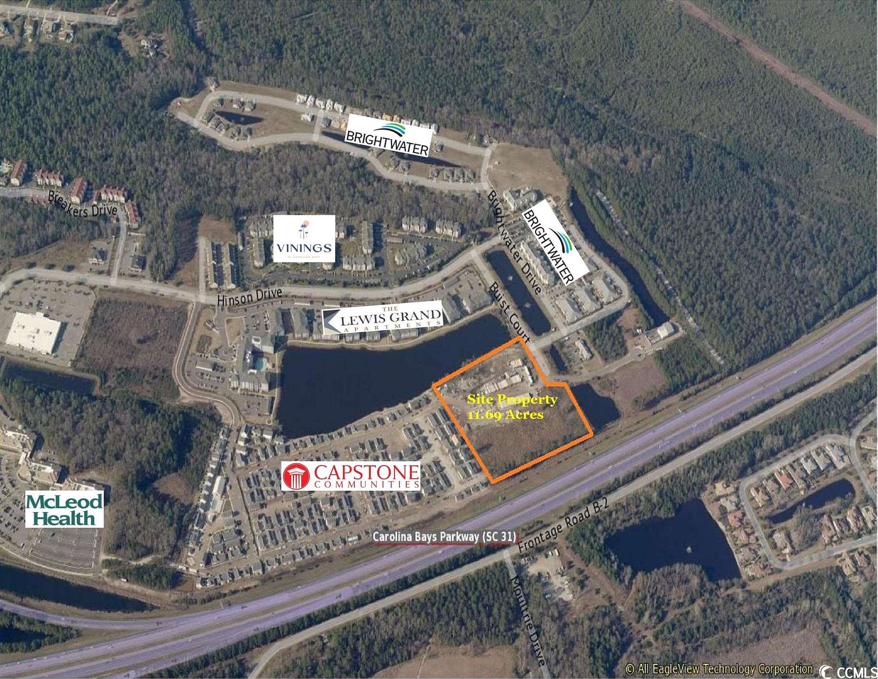 11.7 Acres of Land for Sale in Myrtle Beach, South Carolina