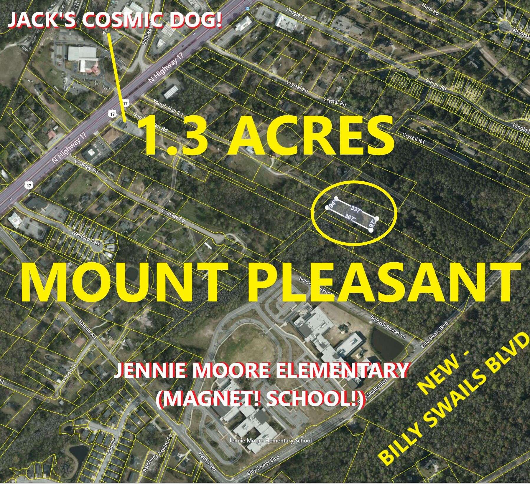 1.4 Acres of Residential Land for Sale in Mount Pleasant, South Carolina