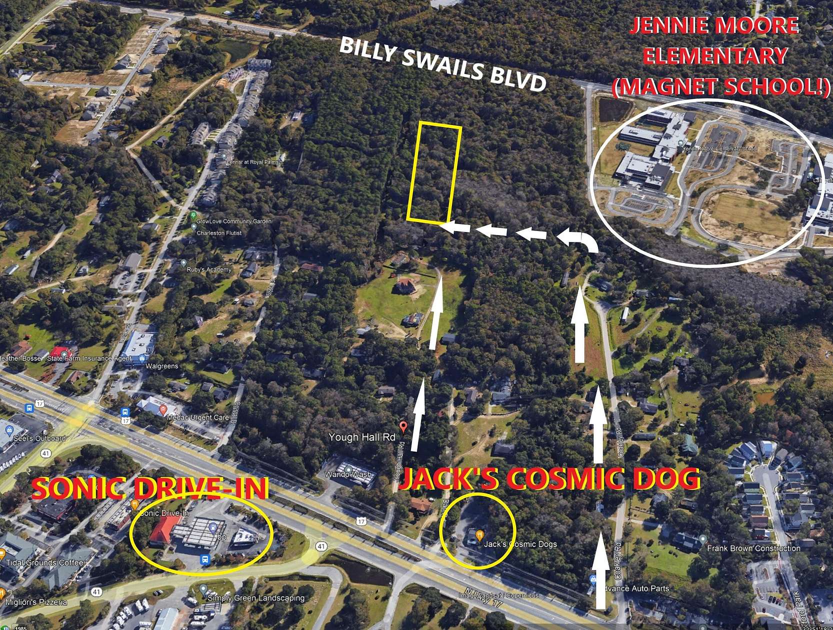 1.38 Acres of Land for Sale in Mount Pleasant, South Carolina