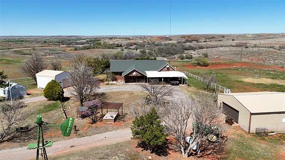 10 Acres of Residential Land with Home for Sale in Cheyenne, Oklahoma