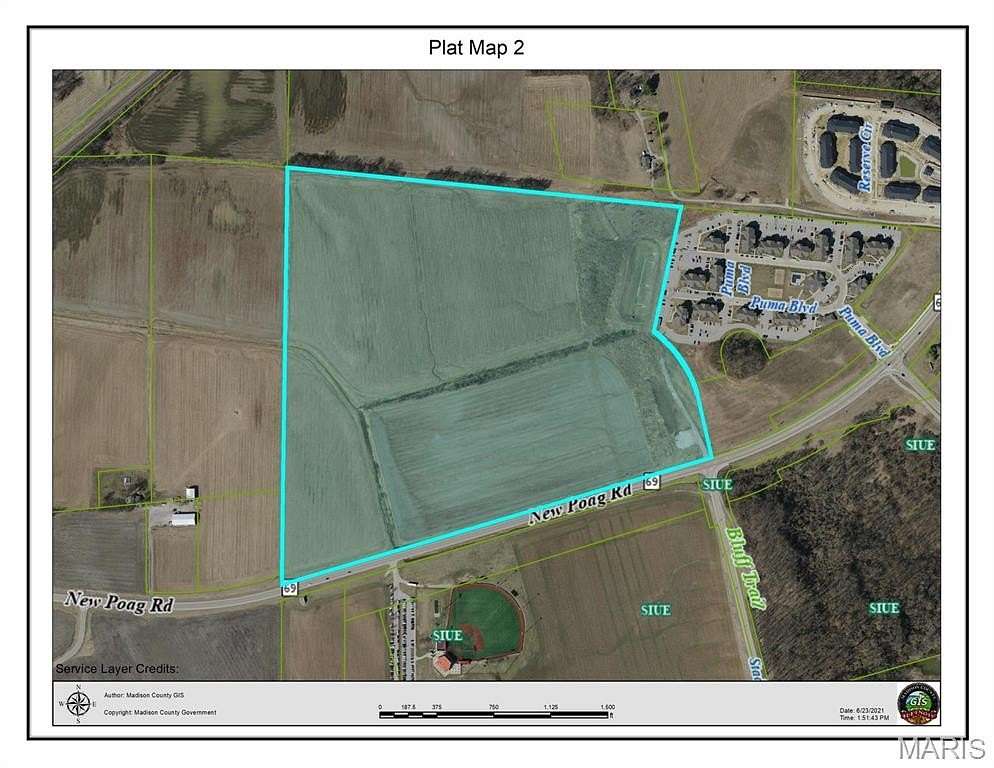 93 Acres of Land for Sale in Edwardsville, Illinois