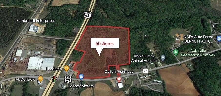 60 Acres of Land for Sale in Abbeville, Alabama