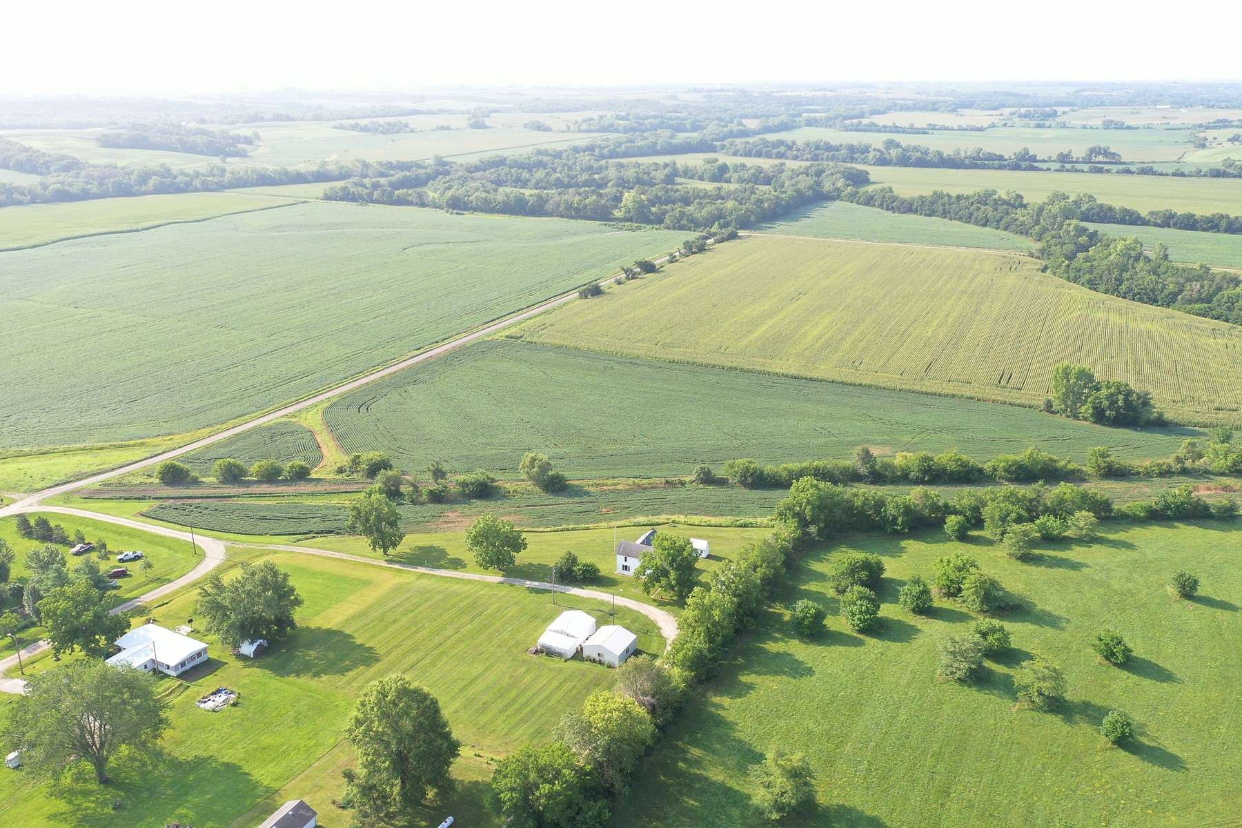 15.6 Acres of Recreational Land with Home for Sale in Benton, Iowa